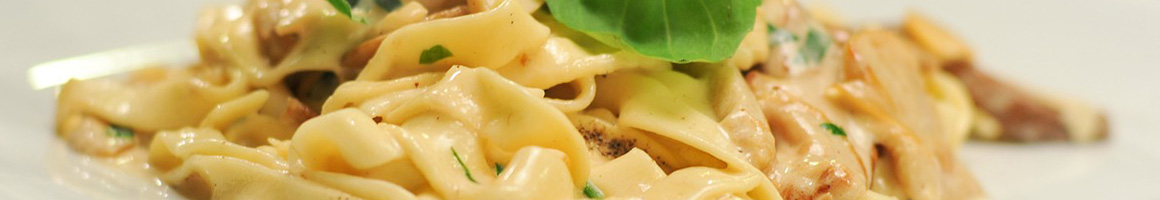 Eating Italian at Cafe Michelangelo restaurant in Philadelphia, PA.